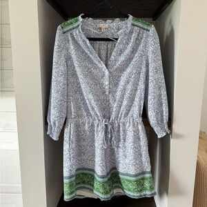 Stylish Green and Blue Jumpsuit size 6